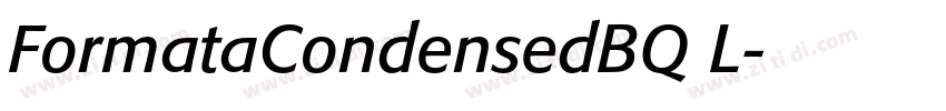 FormataCondensedBQ L字体转换 FormataCondensedBQ L字体转换